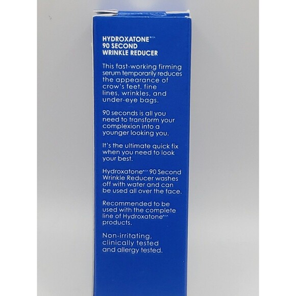 Hydroxatone 90 Second Wrinkle Reducer 0.33 Fl. Oz Tube - NEW Sealed - Picture 5 of 7